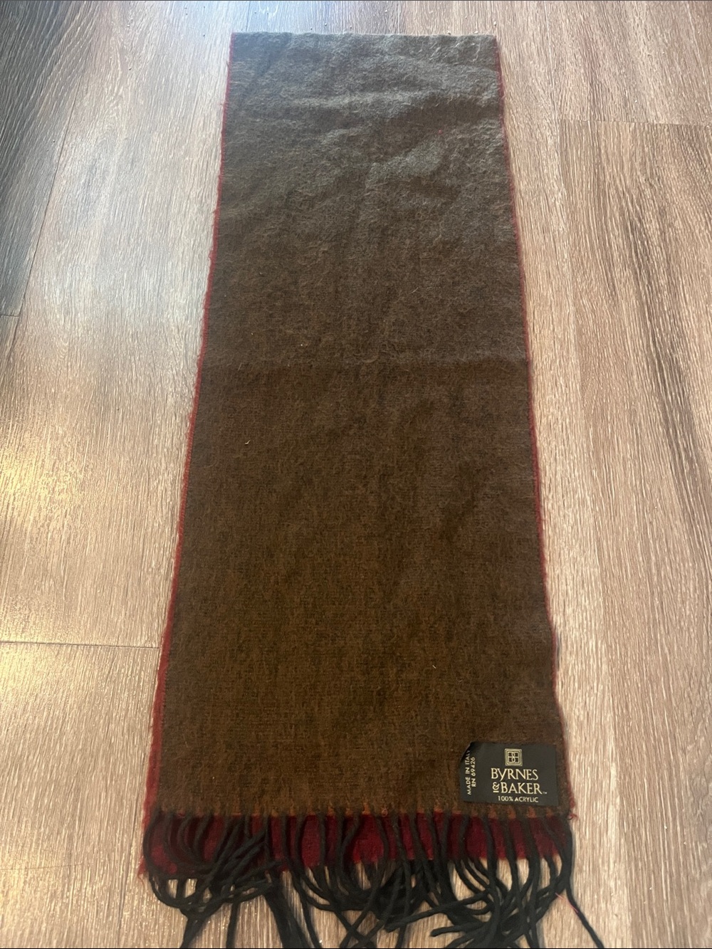 Byrnes & Baker two toned scarf